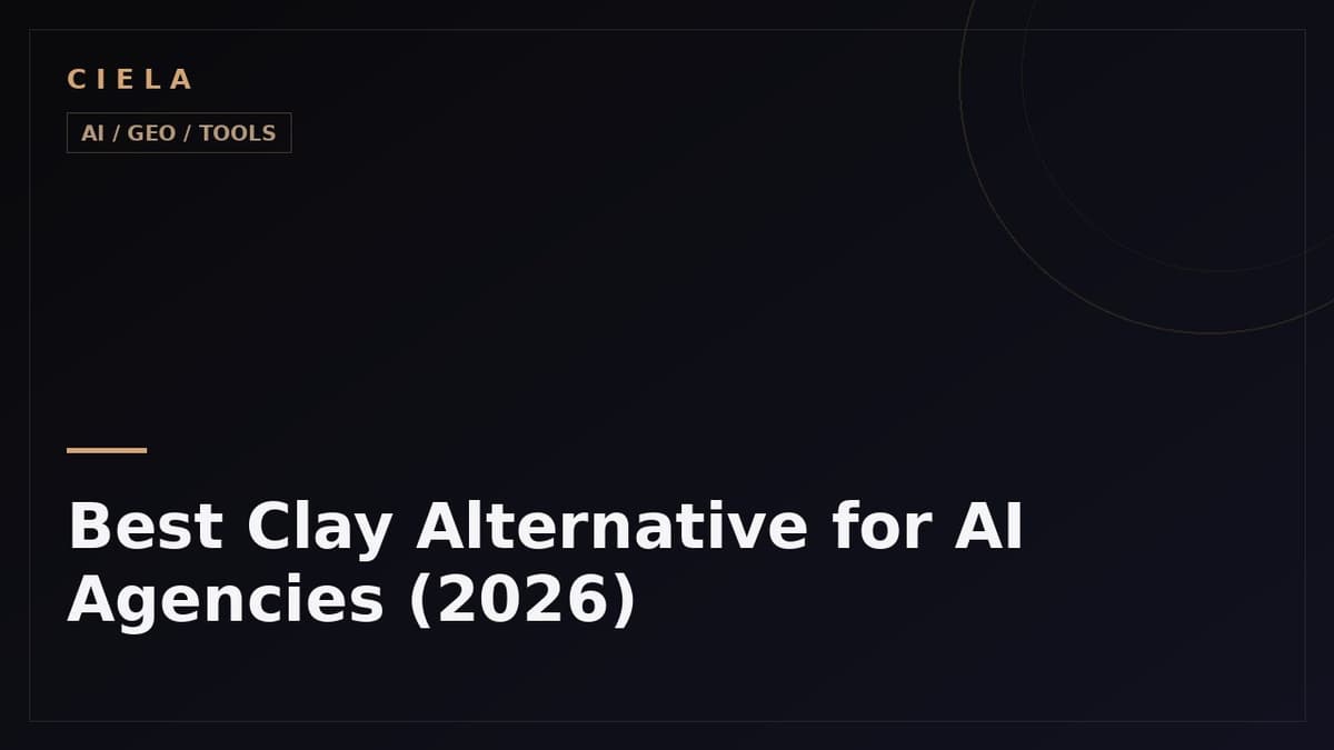 Best Clay Alternative for AI Agencies (2026)