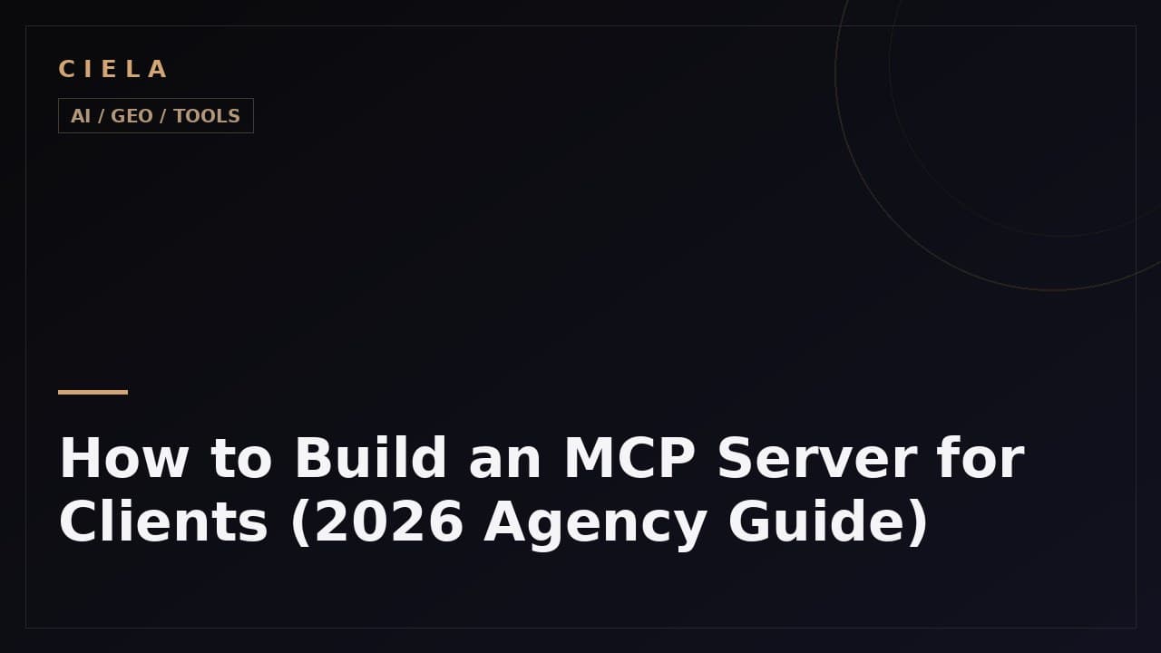 How to build an MCP server for clients, agency guide diagram