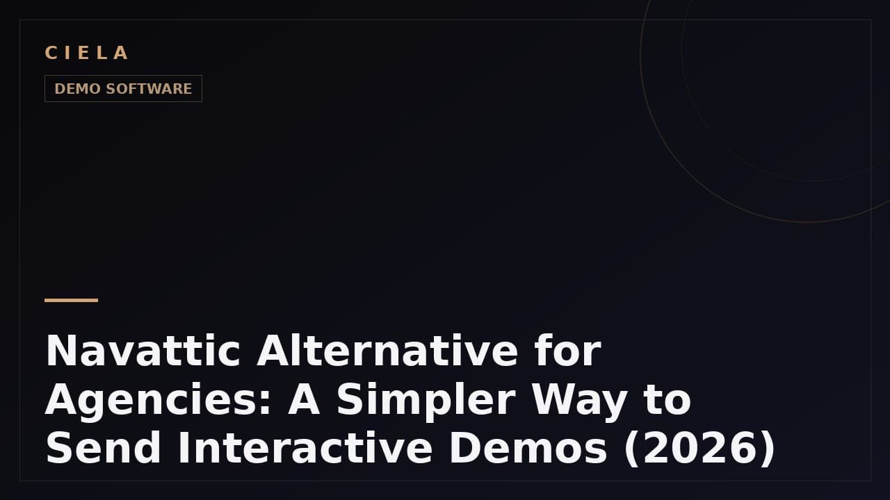Navattic alternative for agencies comparison for 2026